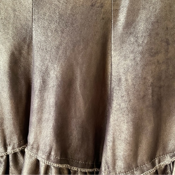 Joseph Ribkoff Bronze/Brown Metallic Trumpet Midi Skirt Size 8 - Picture 4 of 9